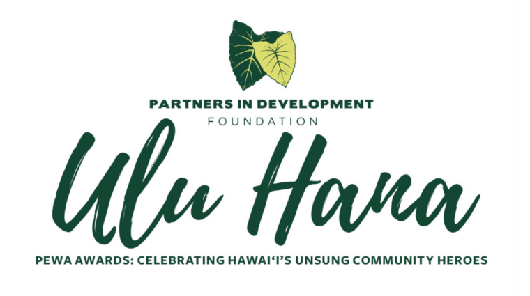 Ulu Hana Pewa Awards Partners In Development Foundation